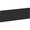 Mexen Rivel panneau avant rainuré pour cabinet de salle de bain 50 x 20 cm, noir mat - 91A20-0500-235-1-71