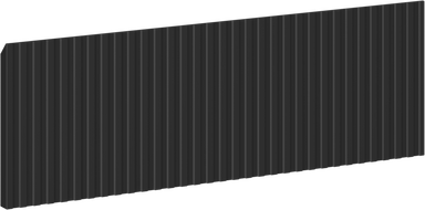 Mexen Rivel façade rainurée pour corps de meuble de salle de bains 60 x 20 cm, noir mat - 91A20-0600-235-1-71