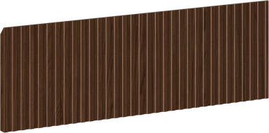 Mexen Rivel face rainurée pour corps de meuble de salle de bains 60 x 20 cm, noyer - 91A20-0600-235-1-86