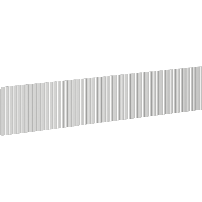 Mexen Rivel façade rainurée pour le corps de meuble de salle de bain 80 x 20 cm, gris mat - 91A20-0800-235-1-62