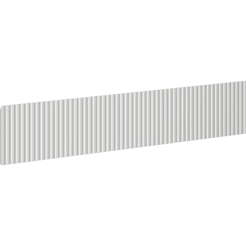 Mexen Rivel façade rainurée pour le corps du meuble de salle de bain 100 x 20 cm, gris mat - 91A20-1000-235-1-62