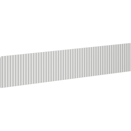Mexen Rivel façade rainurée pour le corps du meuble de salle de bain 100 x 20 cm, gris mat - 91A20-1000-235-1-62