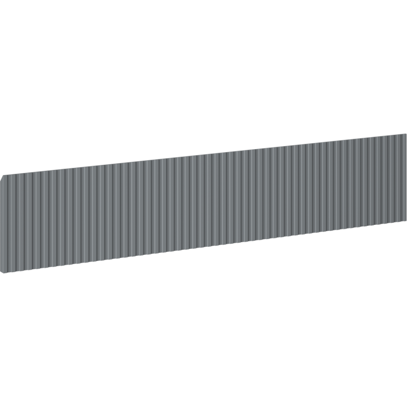 Mexen Rivel devant rainuré pour le corps de meuble de salle de bain 80 x 20 cm, graphite mat - 91A20-0800-235-1-66
