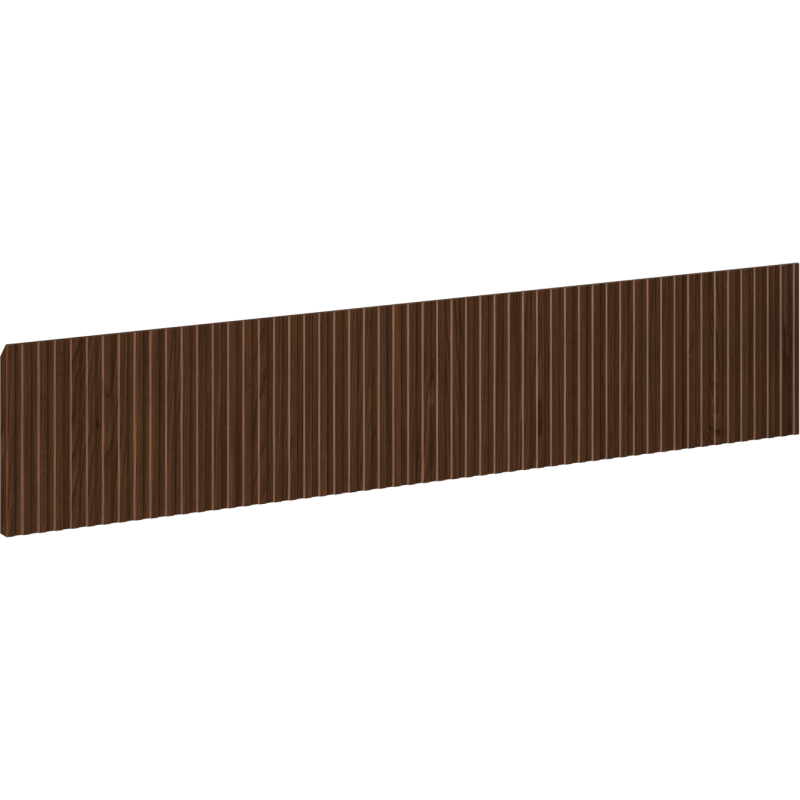 Mexen Rivel façade cannelée pour caisson de meuble de salle de bain 80 x 20 cm, noyer - 91A20-0800-235-1-86