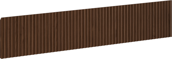Mexen Rivel avant rainuré pour le corps du meuble de salle de bain 100 x 20 cm, noyer - 91A20-1000-235-1-86