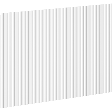 Mexen Rivel avant rainuré pour le corps du meuble de salle de bain 40 x 43,5 cm, blanc mat - 91A20-0400-470-1-01