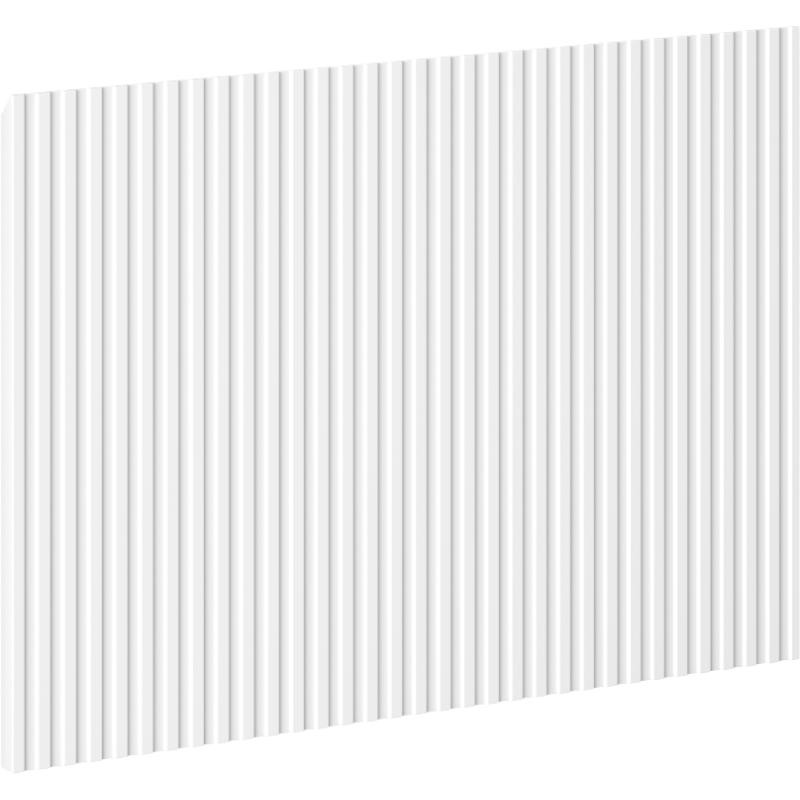 Mexen Rivel façade rainurée pour corps de meuble de salle de bains 60 x 43,5 cm, blanc mat - 91A20-0600-470-1-01