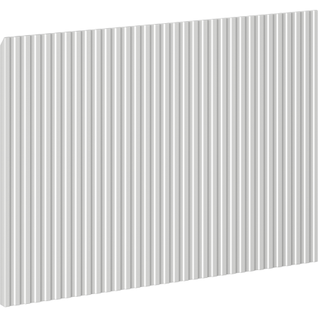 Mexen Rivel front rainuré pour corps de meuble de salle de bain 50 x 43,5 cm, gris mat - 91A20-0500-470-1-62