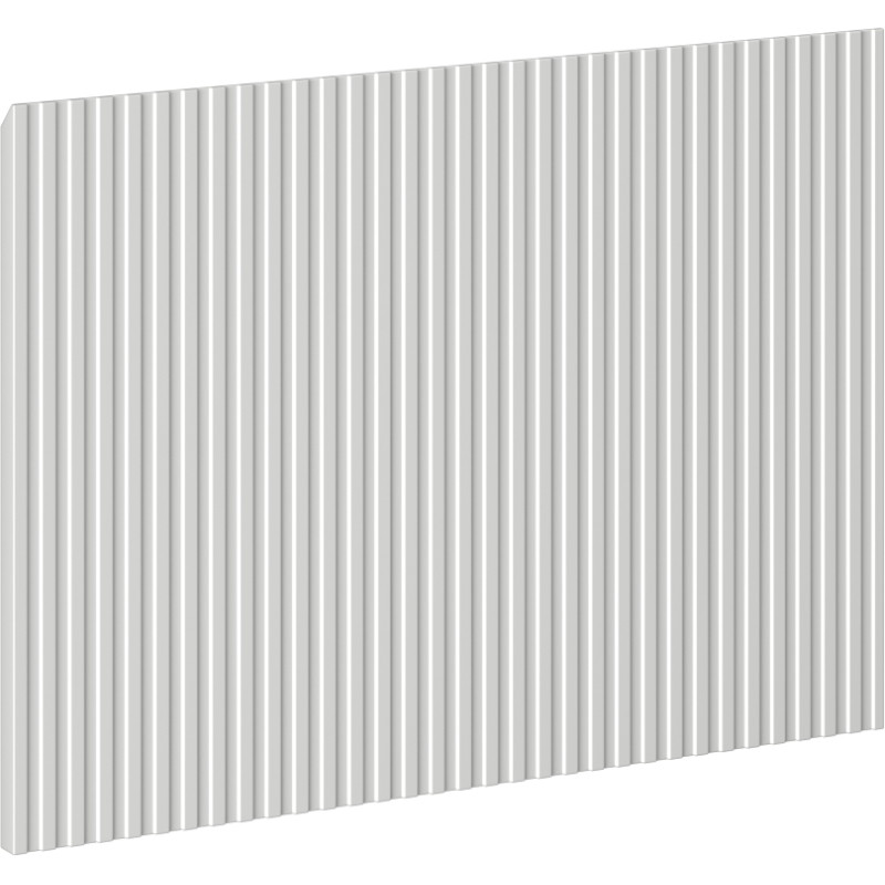 Mexen Rivel façade rainurée pour le corps du meuble de salle de bain 60 x 43,5 cm, gris mat - 91A20-0600-470-1-62