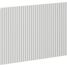Mexen Rivel devant rainuré pour caisson de meuble de salle de bain 60 x 43,5 cm, gris mat - 91A20-0600-470-1-62