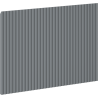 Mexen Rivel panneau avant rainuré pour meuble de salle de bain 40 x 43,5 cm, graphite mat - 91A20-0400-470-1-66