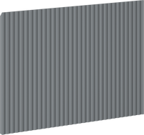 Mexen Rivel devant rainuré pour armoire de salle de bain 50 x 43,5 cm, graphite mat - 91A20-0500-470-1-66
