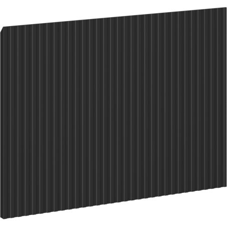 Mexen Rivel façade striée pour corps de meuble de salle de bain 45 x 43,5 cm, noir mat - 91A20-0450-470-1-71