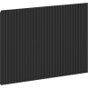 Mexen Rivel façade rainurée pour le corps de l'armoire de salle de bain 60 x 43,5 cm, noir mat - 91A20-0600-470-1-71