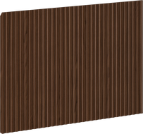 Face avant Mexen Rivel rainuré pour meuble de salle de bain 45 x 43,5 cm, noyer - 91A20-0450-470-1-86