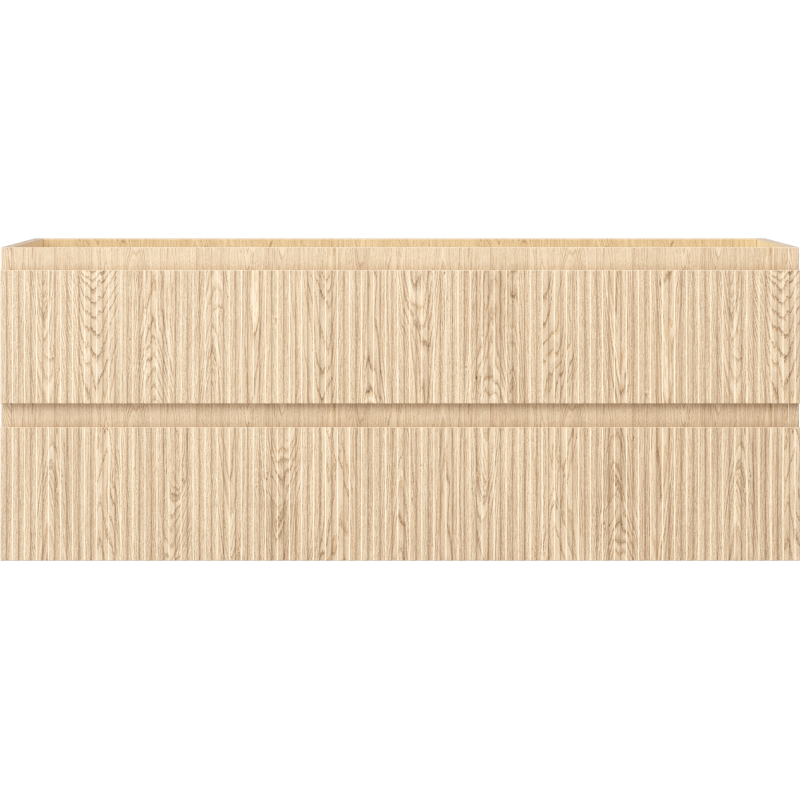 Mexen Rivel meuble de salle de bain sous lavabo 120 cm, 2 tiroirs, rainuré, chêne - 91A20-12047-2-BFF81