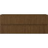 Mexen Rivel armoire de salle de bain sous lavabo 120 cm, 2 tiroirs, rainurée, noyer - 91A20-12047-2-BFF86