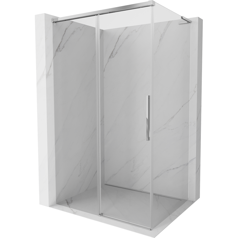 Mexen Rox L cabine de douche coulissante 100 x 85 cm, transparent, chrome - 8C2L-100-085-01-00