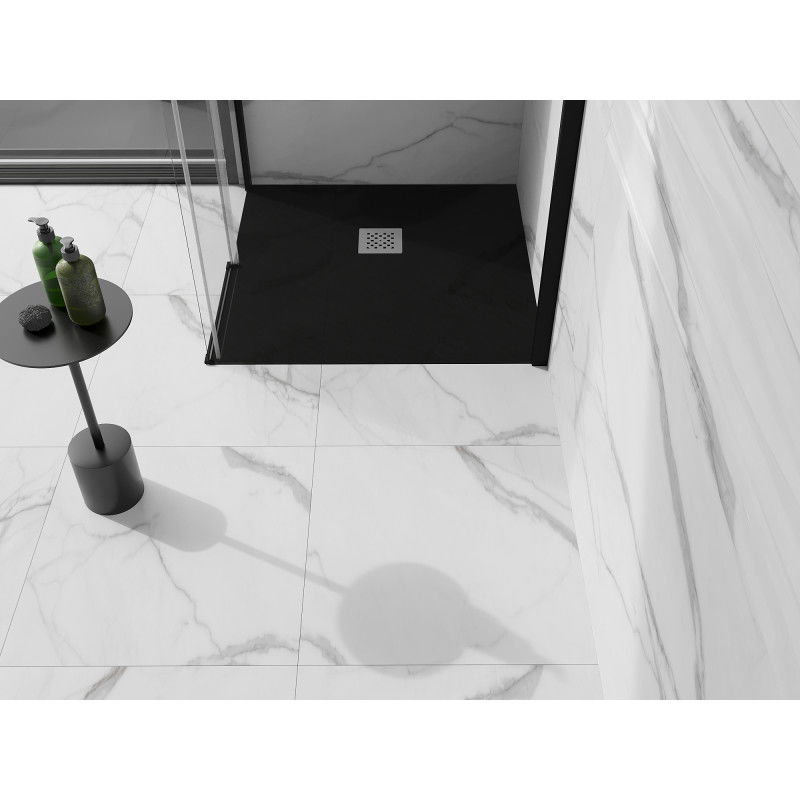 Mexen Stone+ receveur de douche en composite carré 100 x 100 cm, noir - 44701010