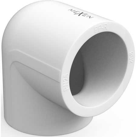 Mexen PPR coude 90° soudé pour tuyaux PPR 50 x 50, PN25 - W97324-5050-00