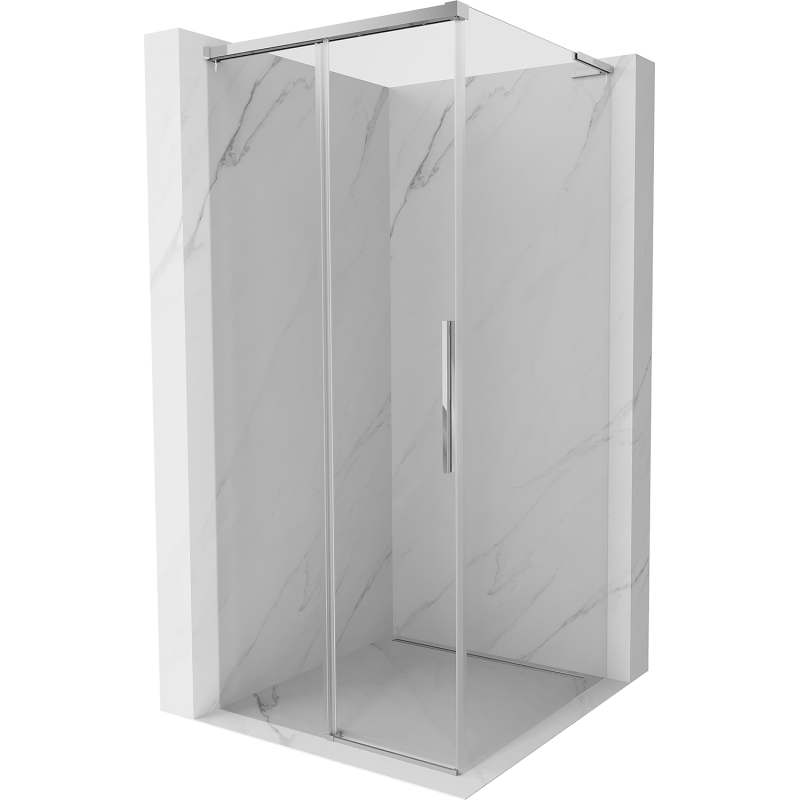 Mexen Rox L cabine de douche coulissante 100 x 100 cm, transparent, chrome - 8C2L-100-100-01-00