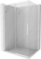 Mexen Rox L cabine de douche coulissante 115 x 85 cm, transparent, blanc - 8C2L-115-085-20-00