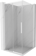 Mexen Rox L cabine de douche coulissante 90 x 90 cm, transparente, blanche - 8C2L-090-090-20-00