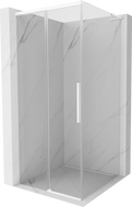 Mexen Rox L cabine de douche coulissante 110 x 110 cm, transparent, blanc - 8C2L-110-110-20-00