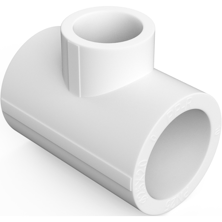 Mexen PPR Té de réduction soudé pour tubes PPR 32 x 20 x 32, PN25 - W97331-322032-00