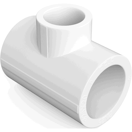 Mexen PPR té de réduction soudé pour tuyaux PPR 40 x 32 x 40, PN25 - W97331-403240-00