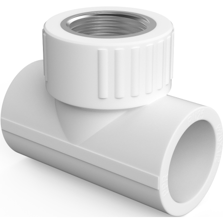 Mexen PPR té soudé pour tuyaux PPR 25 x 3/4 GF x 20 - W97332-2534F20-00