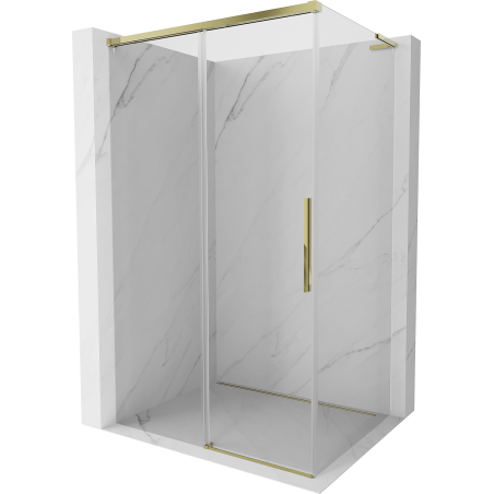 Mexen Rox L cabine de douche coulissante 110 x 100 cm, transparent, or - 8C2L-110-100-50-00