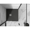 Mexen Stone+ receveur de douche carré en composite 90 x 90 cm, anthracite - 44719090