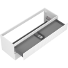 Mexen Rivel armoire de salle de bain sous lavabo 140 cm, 2 tiroirs, rainurée, blanc mat - 91A20-14047-2-BFF01