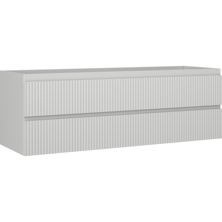 Mexen Rivel meuble de salle de bains sous vasque 140 cm, 2 tiroirs, rainuré, gris mat - 91A20-14047-2-BFF62