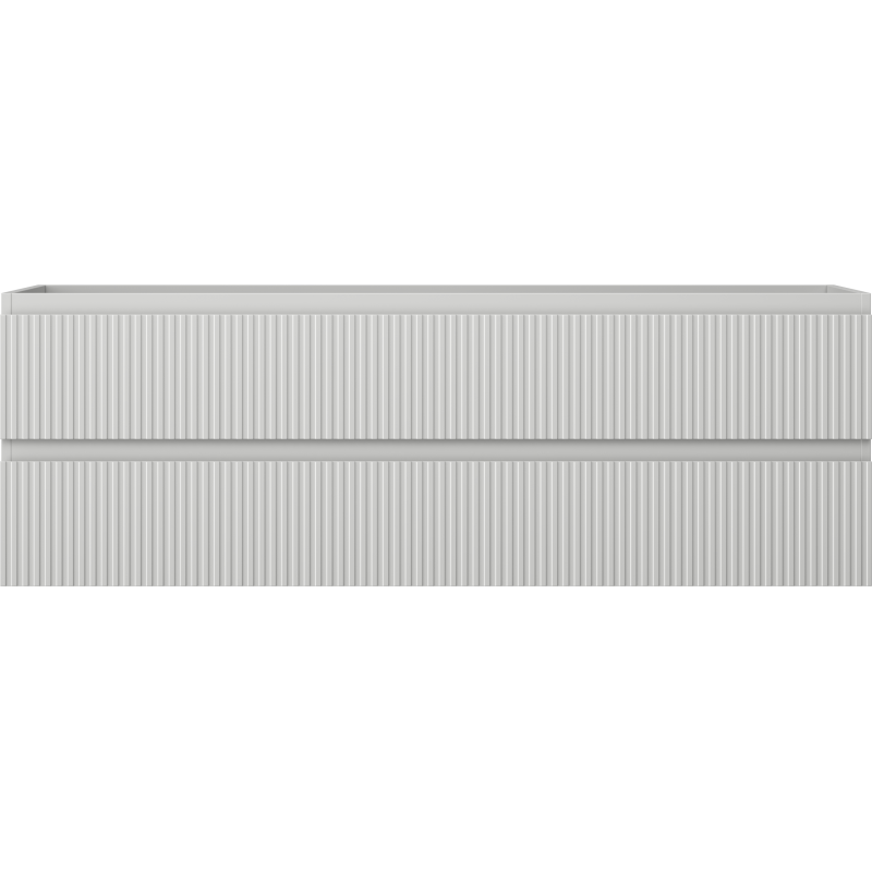 Mexen Rivel meuble de salle de bains sous vasque 140 cm, 2 tiroirs, rainuré, gris mat - 91A20-14047-2-BFF62