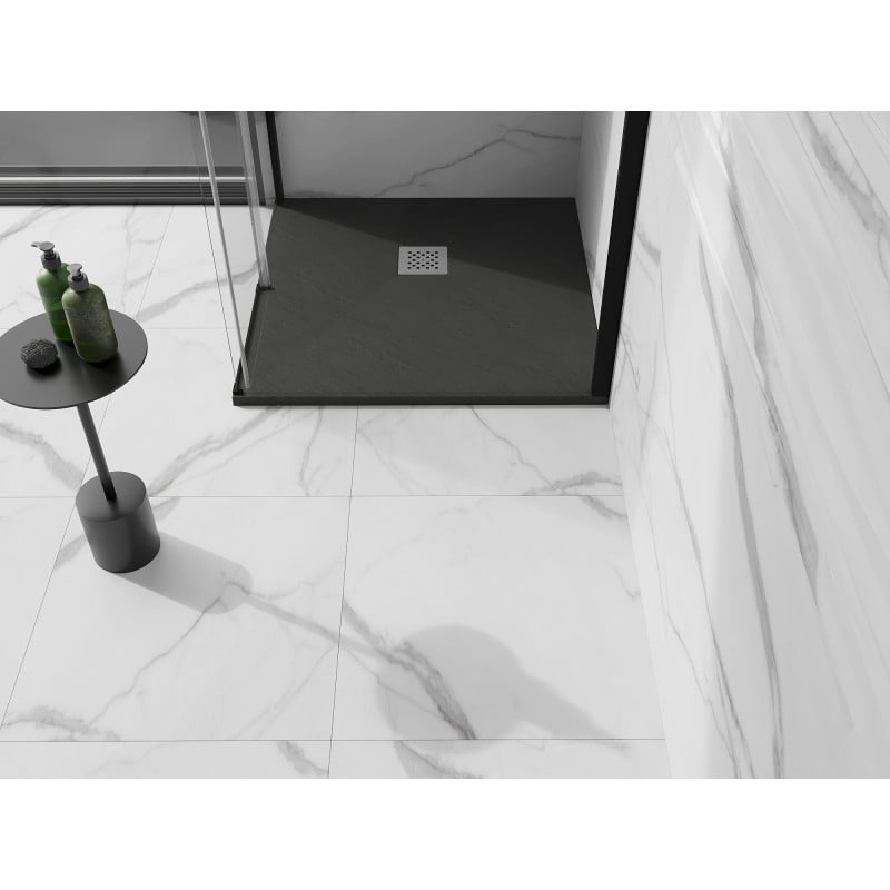 Mexen Stone+ receveur de douche composite carré 100 x 100 cm, anthracite - 44711010