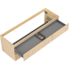 Mexen Rivel meuble de salle de bains sous lavabo 140 cm, 2 tiroirs, rainuré, chêne - 91A20-14047-2-BFF81