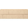Mexen Rivel meuble de salle de bains sous lavabo 140 cm, 2 tiroirs, rainuré, chêne - 91A20-14047-2-BFF81