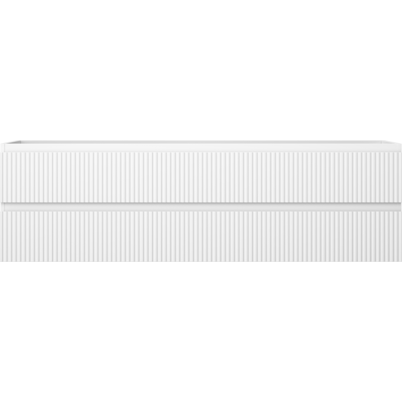 Mexen Rivel meuble de salle de bains sous lavabo 160 cm, 2 tiroirs, rainuré, blanc mat - 91A20-16047-2-BFF01