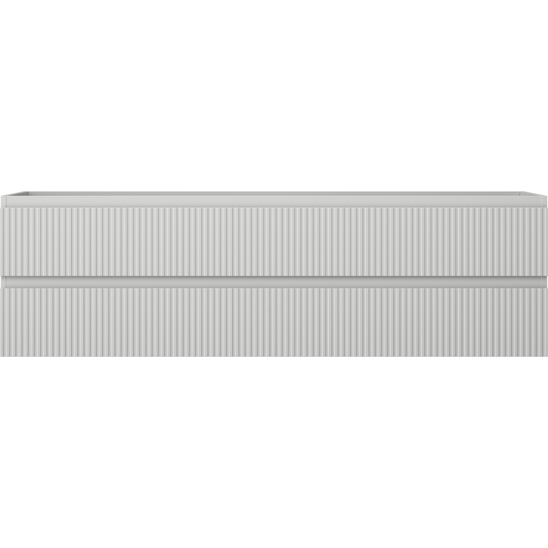 Mexen Rivel meuble de salle de bains sous-lavabo 160 cm, 2 tiroirs, rainuré, gris mat - 91A20-16047-2-BFF62