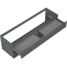 Mexen Rivel armoire de salle de bain sous lavabo 160 cm, 2 tiroirs, rainurée, graphite mat - 91A20-16047-2-BFF66