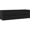 Mexen Rivel armoire de salle de bain sous lavabo 160 cm, 2 tiroirs, cannelée, noir mat - 91A20-16047-2-BFF71