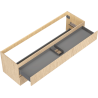 Mexen Rivel meuble de salle de bain sous-lavabo 160 cm, 2 tiroirs, rainuré, chêne - 91A20-16047-2-BFF81