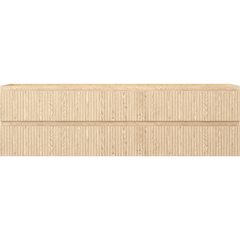 Mexen Rivel armoire de salle de bain sous lavabo 160 cm, 2 tiroirs, rainurée, chêne - 91A20-16047-2-BFF81