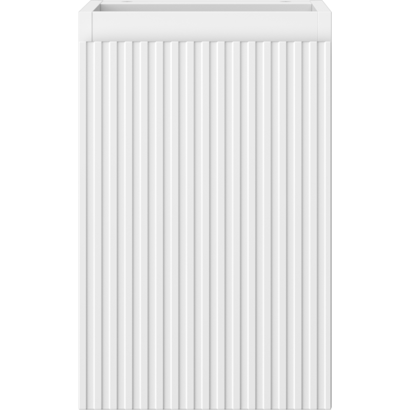 Mexen Rivel armoire de salle de bains sous lavabo 30 cm, 1 porte, cannelée, blanc mat - 91A21-03047-1-BF01