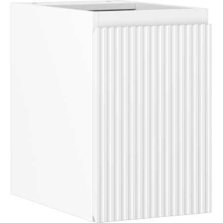 Mexen Rivel armoire de salle de bains sous-lavabo 30 cm, 1 porte, cannelée, blanc mat - 91A21-03047-1-BF01