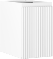 Mexen Rivel armoire de salle de bains sous-lavabo 30 cm, 1 porte, cannelée, blanc mat - 91A21-03047-1-BF01