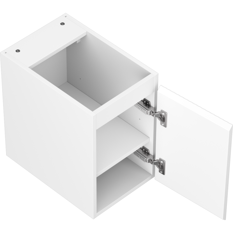 Mexen Rivel armoire de salle de bains sous lavabo 30 cm, 1 porte, cannelée, blanc mat - 91A21-03047-1-BF01