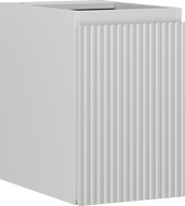 Mexen Rivel armoire de salle de bain sous lavabo 30 cm, 1 porte, rainurée, gris mat - 91A21-03047-1-BF62